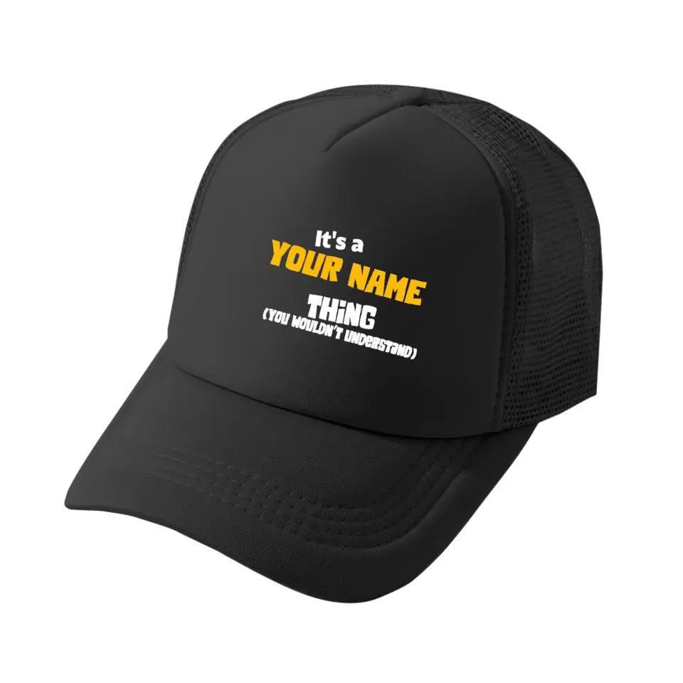 You won’t understand, customized name mesh cap baseball cap