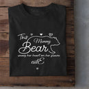 Cette maman ours imprime son cœur sur les vêtements - T-shirt unisexe personnalisé pour la famille, cadeau pour maman