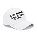 Man Myth Legend, Name Customized Baseball Cap Mesh Cap