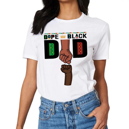 Dope Black Dad Fist Bump Father‘s Day Gift Personalized Shirt