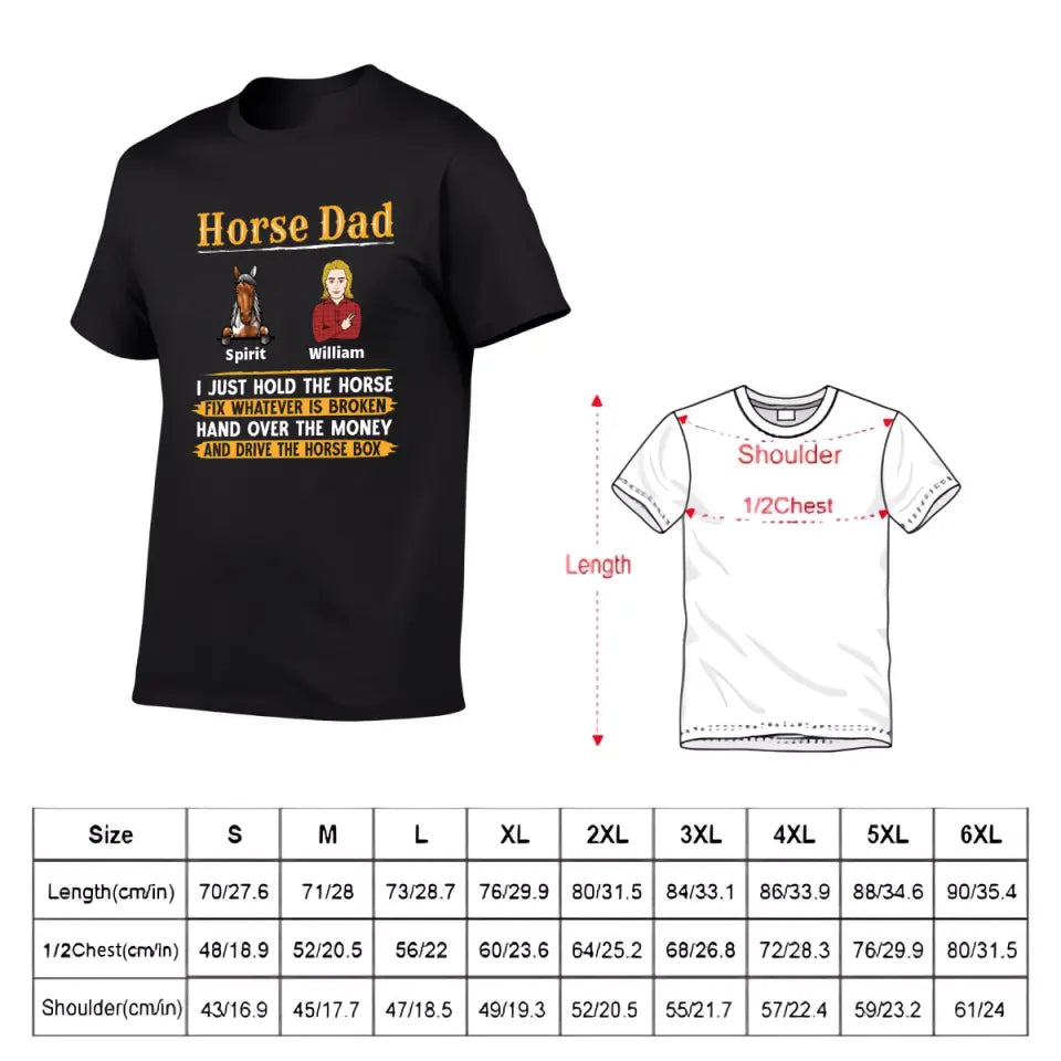 Horse Dad - Personalized T-shirt