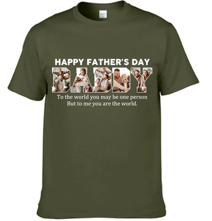 Customize DADDY Photo T-shirt, Happy Father’s Day