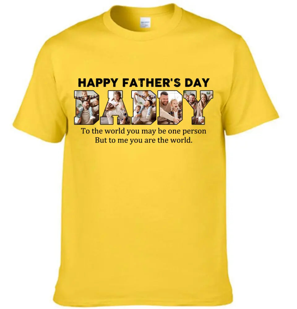 Customize DADDY Photo T-shirt, Happy Father’s Day