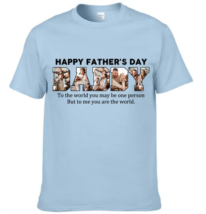 Customize DADDY Photo T-shirt, Happy Father’s Day