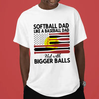 T-shirt softball, cadeau pour papa, cadeau pour les amateurs de softball
