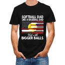 T-shirt softball, cadeau pour papa, cadeau pour les amateurs de softball