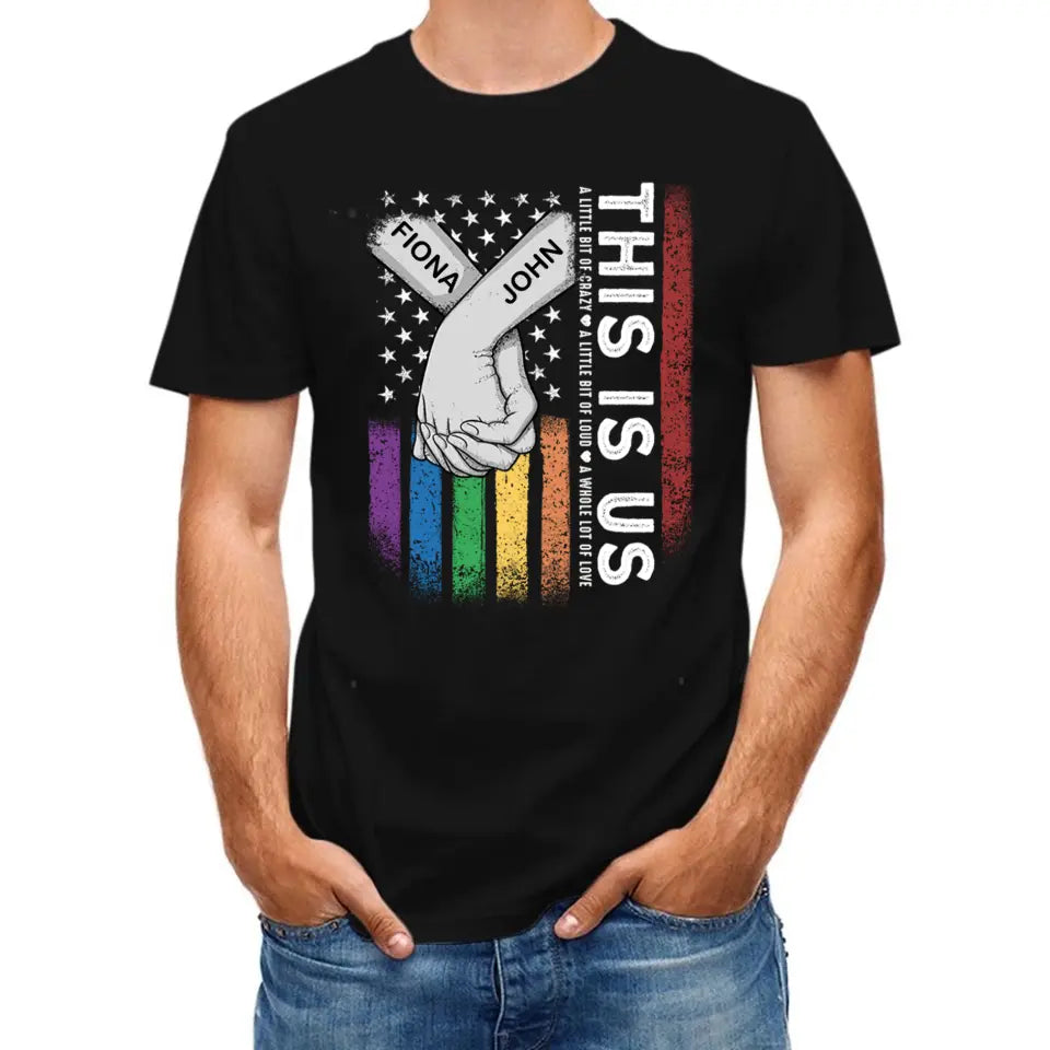 This Is All Our Love - Couples Personalized Unisex T-Shirt, Gift for Your Loved One