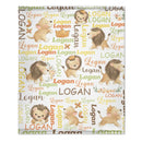 Customized Little Lion Blanket, Customized Baby Name, Crib Decoration, Birthday Gift