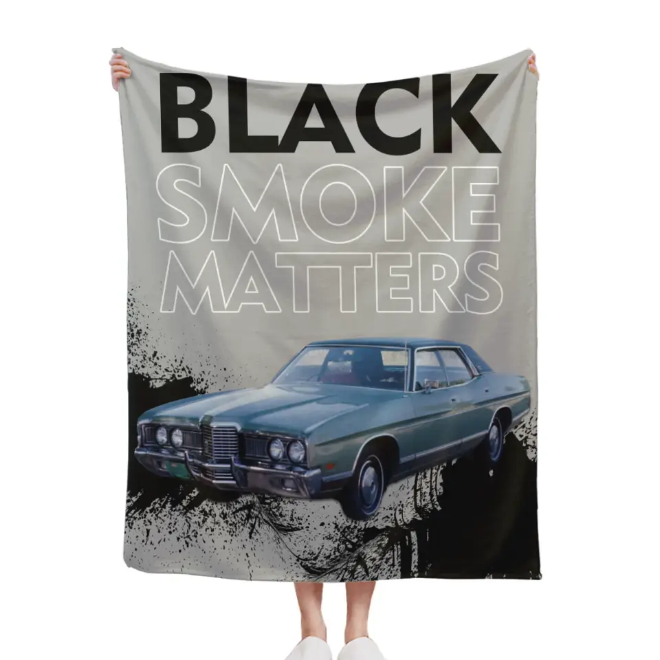 Free shipping✈️Custom Truck Blanket - Black Smoke Matters