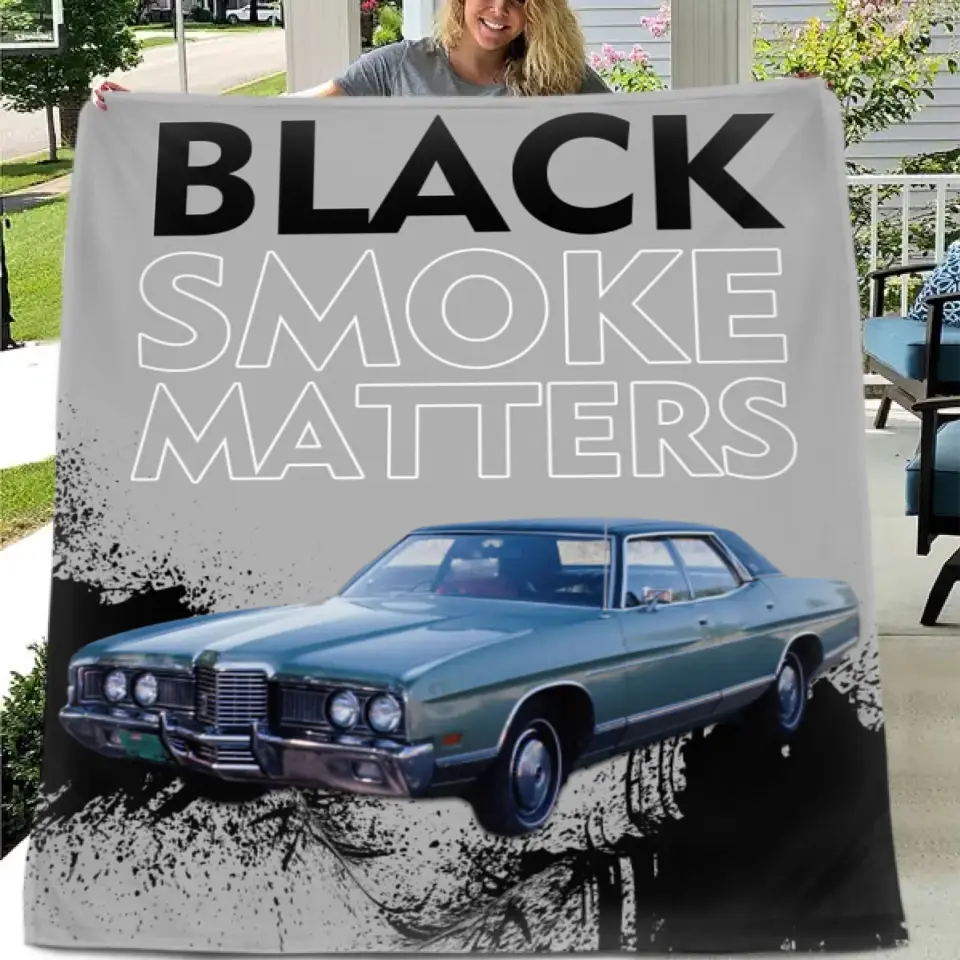 Free shipping✈️Custom Truck Blanket - Black Smoke Matters