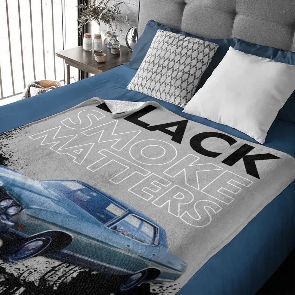 Free shipping✈️Custom Truck Blanket - Black Smoke Matters