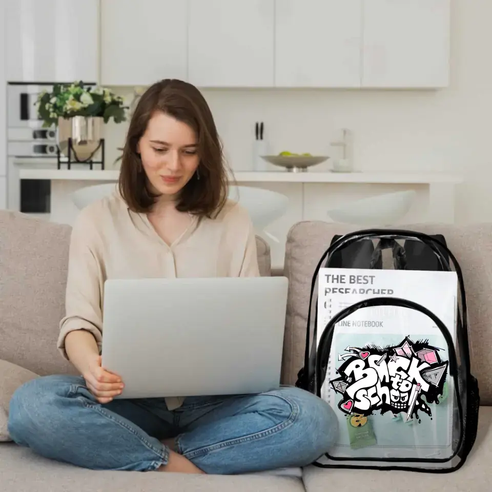 Personalized Transparent Waterproof Backpack