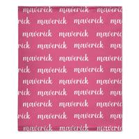 Personalized Name Custom Blanket for Baby, Kids, Youth Or Adult