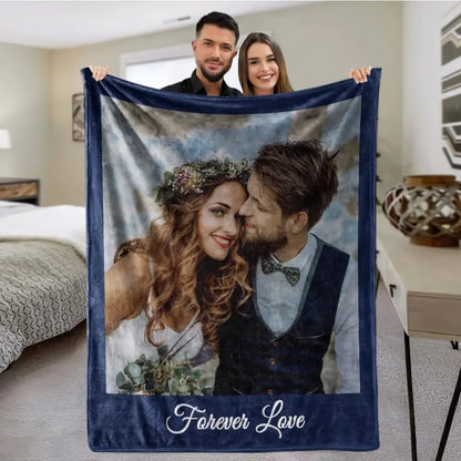 Free shipping✈️Personalized Photos Blankets - Gift For Family Friends Besties