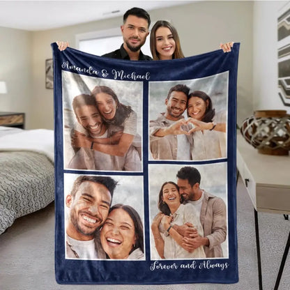 Free shipping✈️Personalized Photos Blankets - Gift For Family Friends Besties