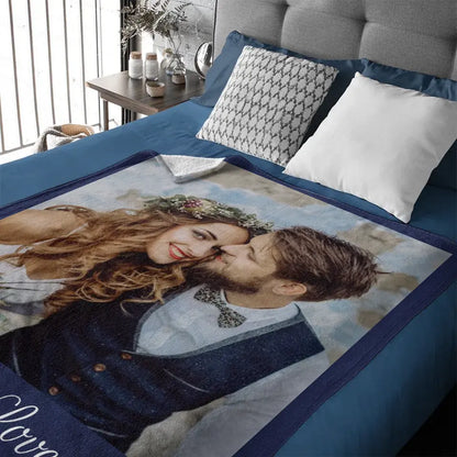 Free shipping✈️Personalized Photos Blankets - Gift For Family Friends Besties