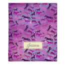 Personalized Galaxy Horse Pattern Blanket