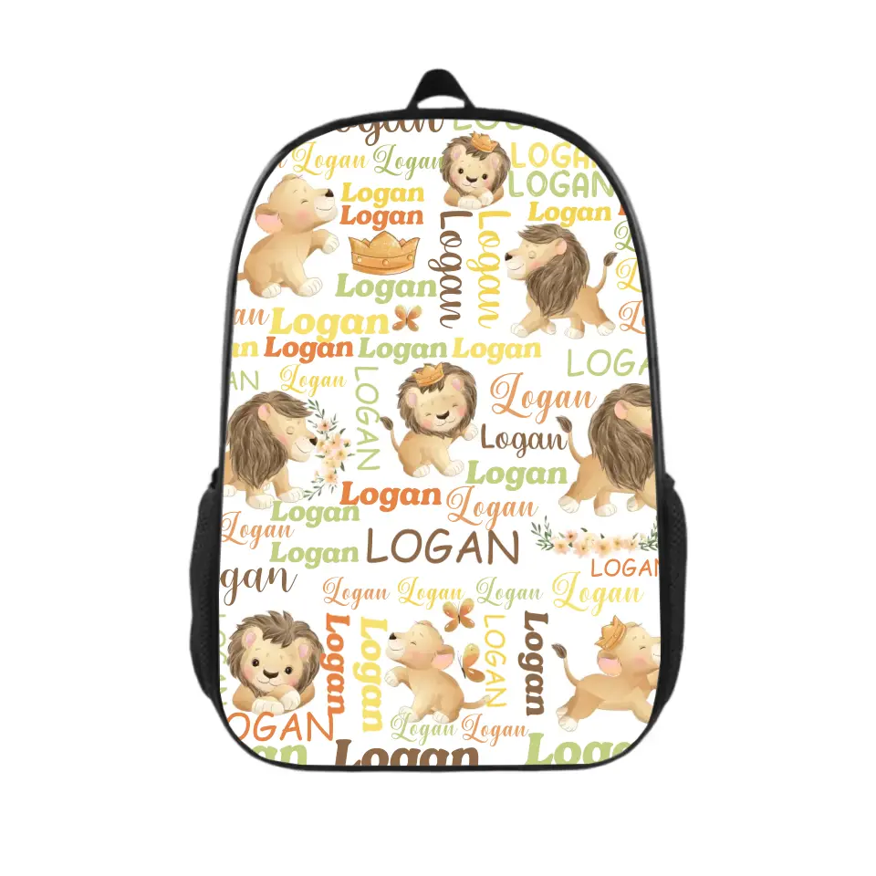 Customized Little Lion Schoolbag With Children’s Names, A Gift For The Beginning Of the School Season