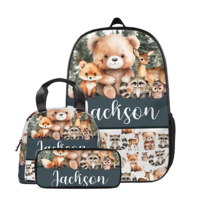 Customized Bear School Bag with Name - Children's School Season Gift