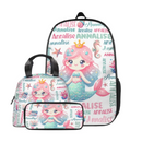 Customized Mermaid Backpacks with Names for Boys and Girls School Season Gifts