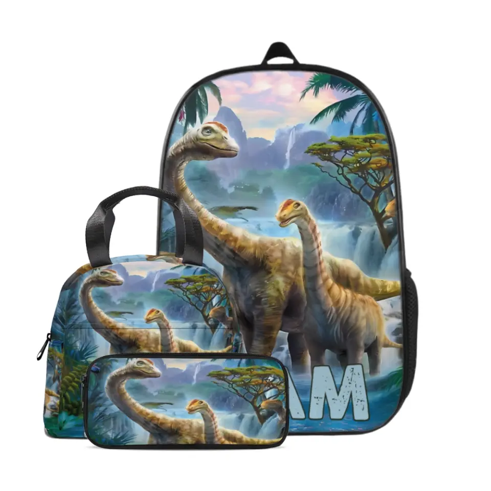 Jurassic Dinosaurs - Personalized Name Backpacks for Kids - School Season Gifts for Kids