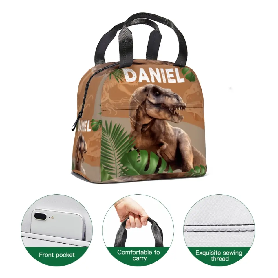 Jurassic Park Tyrannosaurus Rex Kid's Personalized Name Custom Backpack