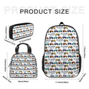 Cartoon Small Tractor Personalized Kids Backpack School Season Gift