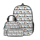 Cartoon Small Tractor Personalized Kids Backpack School Season Gift