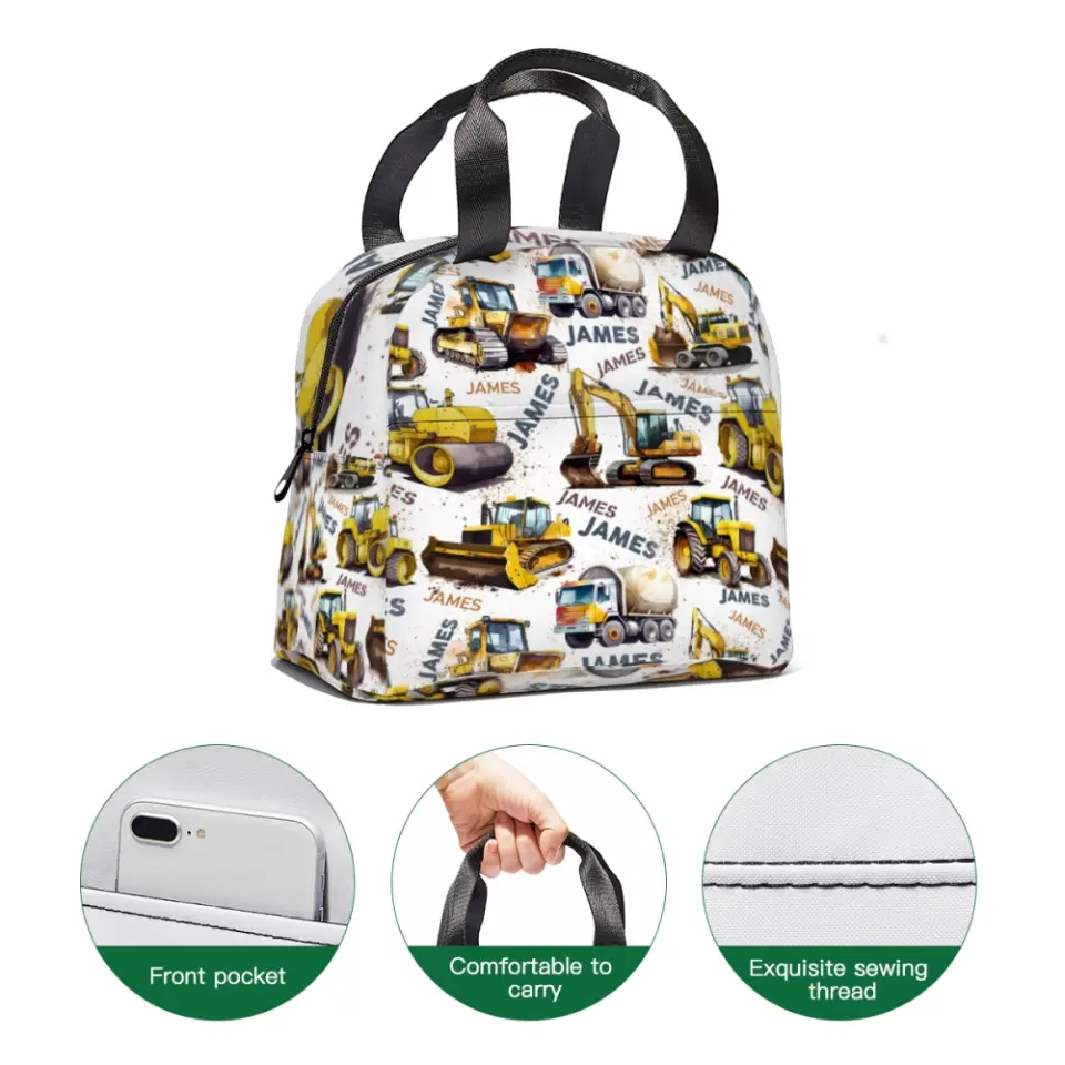 Name Customized Construction Truck Backpack, Opening Season Gift