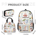 Name Customized Children's Elephant Hair Pattern Backpack, Opening Season Children's Gift