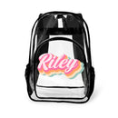 Multi-Color Name Customized Children'S Transparent Backpack - Children'S School Season Gifts
