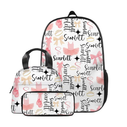 Name Customized Dance Girls Backpacks Gifts for Dance Girls