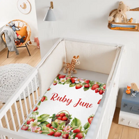 Strawberry Name Customized Blanket Gift for Girls