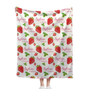 Strawberry Name Customized Blanket Gift for Girls
