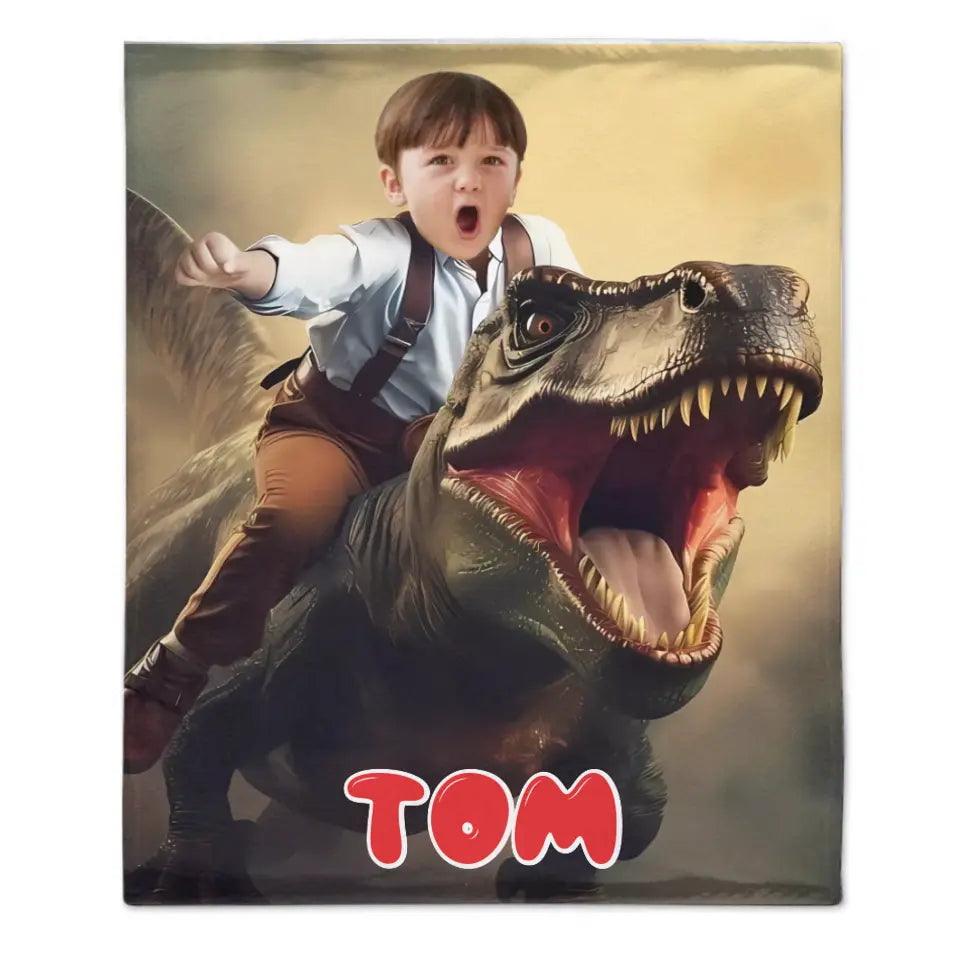 Dinosaur Series Name Photo Customized School Bag - A Gift For Your Child For The School Season!