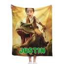 Dinosaur Series Name Photo Customized School Bag - A Gift For Your Child For The School Season!