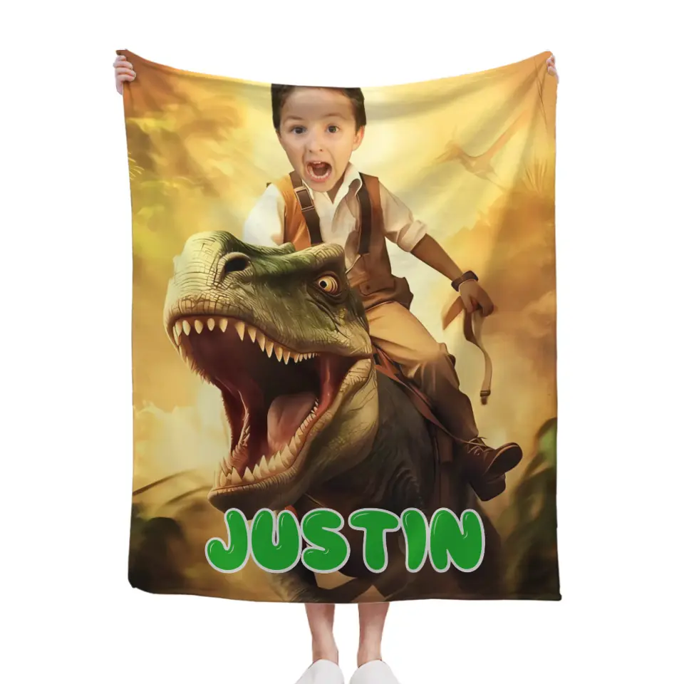 Dinosaur Series Name Photo Customized School Bag - A Gift For Your Child For The School Season!
