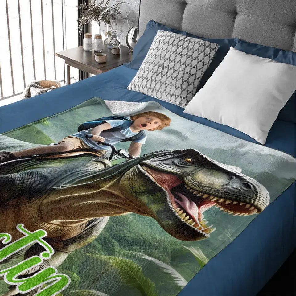 Dinosaur Series Name Photo Customized School Bag - A Gift For Your Child For The School Season!
