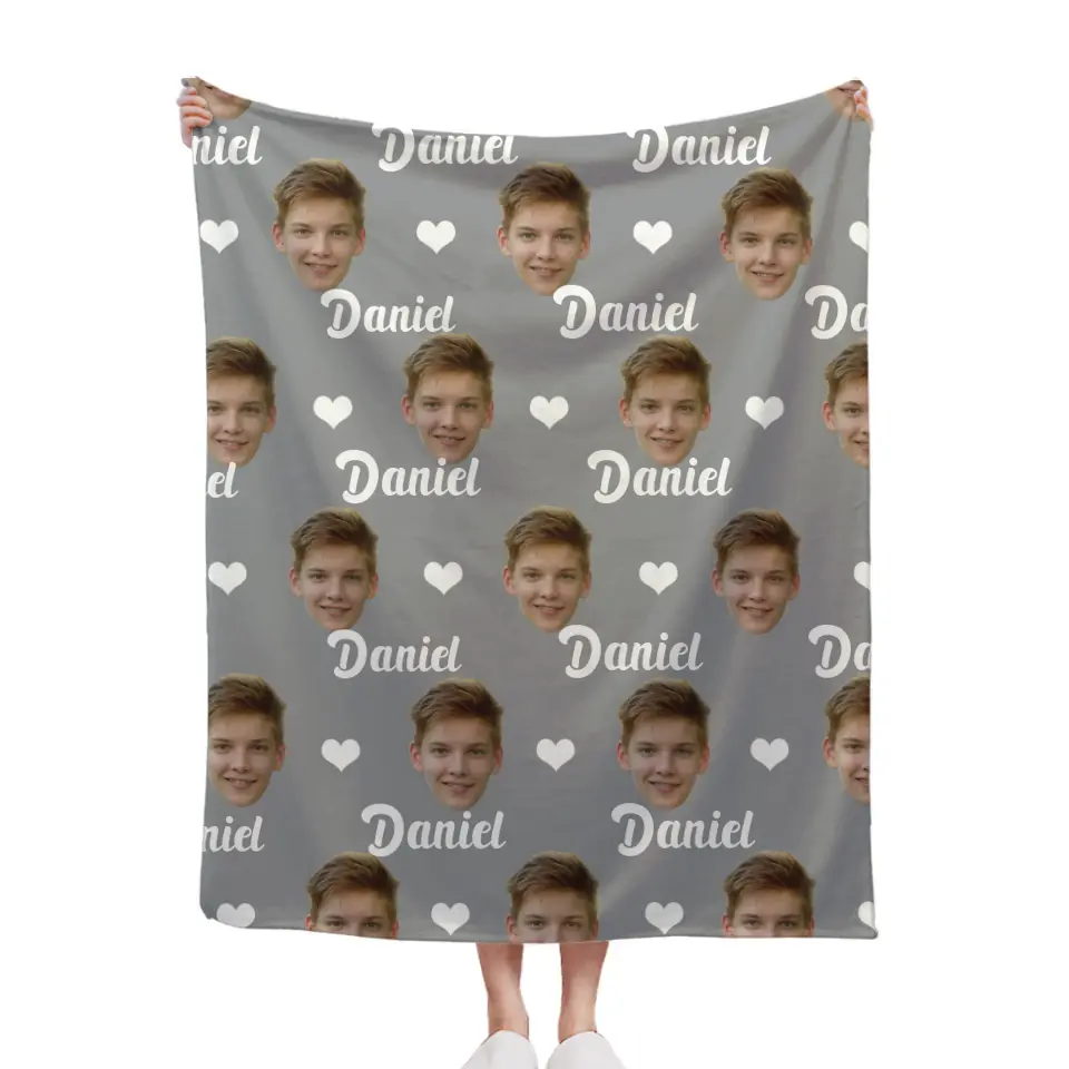 Free Shipping✈️Customized Men's Blankets, Personalized Blankets with Face Prints, Gifts for Loved Ones