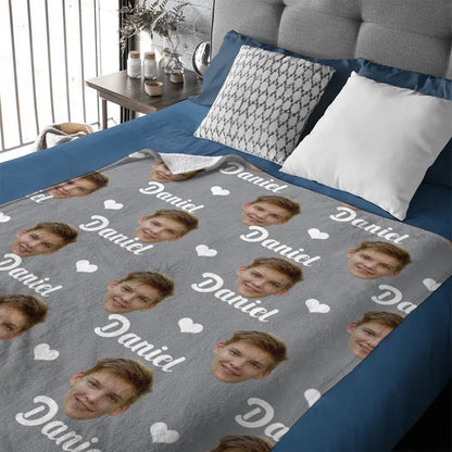 Free Shipping✈️Customized Men's Blankets, Personalized Blankets with Face Prints, Gifts for Loved Ones