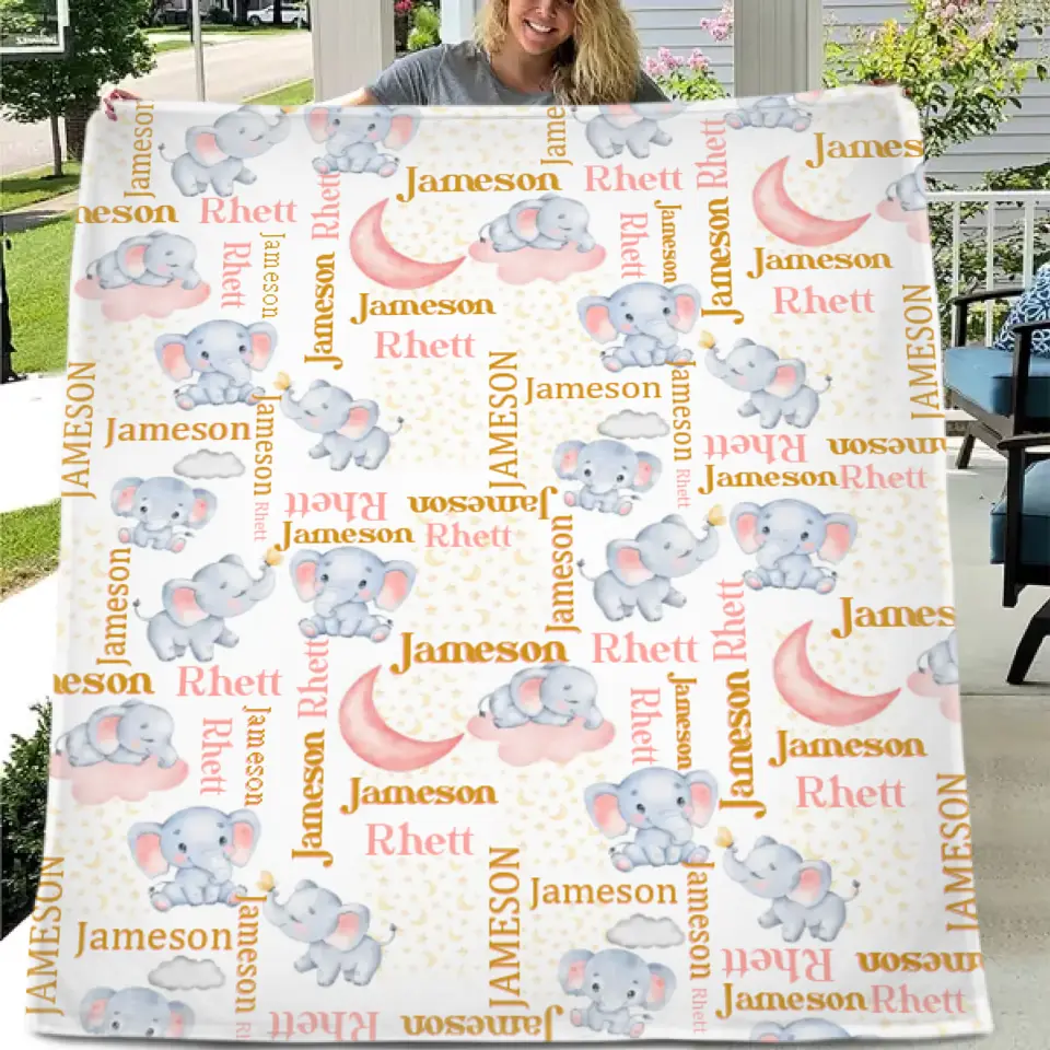 Name Customized Animal Blankets Gifts for Boys and Girls