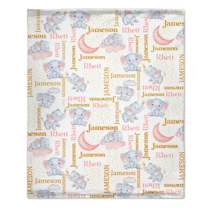 Name Customized Animal Blankets Gifts for Boys and Girls