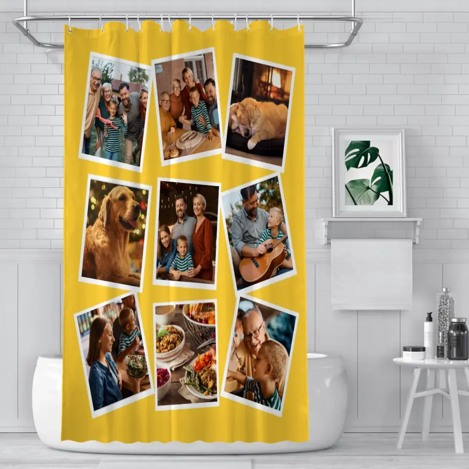 Custom Photo Shower Curtains Personalized Gifts for Your Family