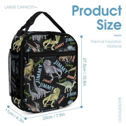 Personalized Dinosaur Lovers with Names Custom Backpacks - Opening Season Gifts for Kids