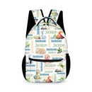 Personalized Dinosaur Name Pattern Backpack