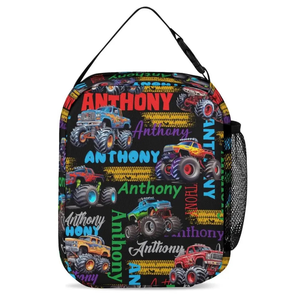 Personalized Truck Custom Name Backpack - Car  Backpack Gift For Student