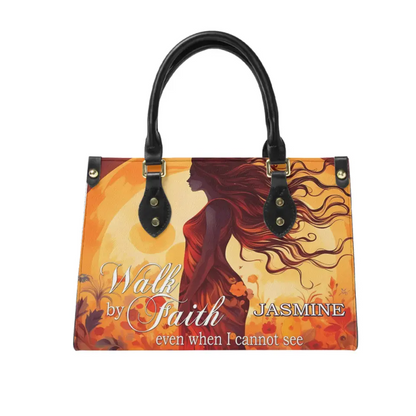 Walk By Faith - Personalized Leather Bag