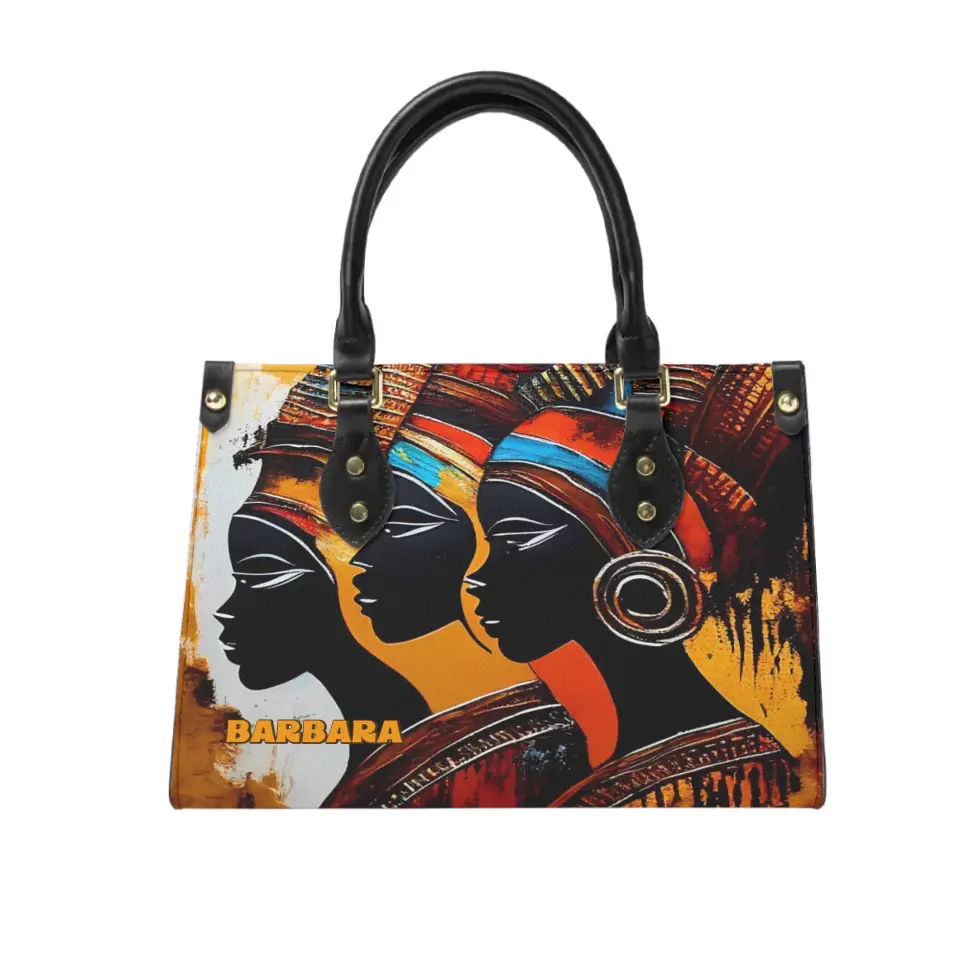 African Culture - Personalized Leather Bag