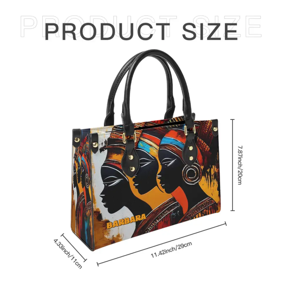 African Culture - Personalized Leather Bag