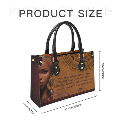 Kaleidoscope of Beauty - Personalized Leather Bag